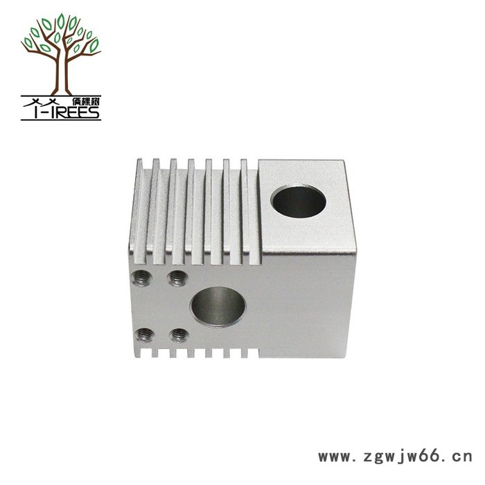 俩棵树3D打印机配件 UItimaker2 铝合金十字滑台4喷头 新款滑台白色氧化图4