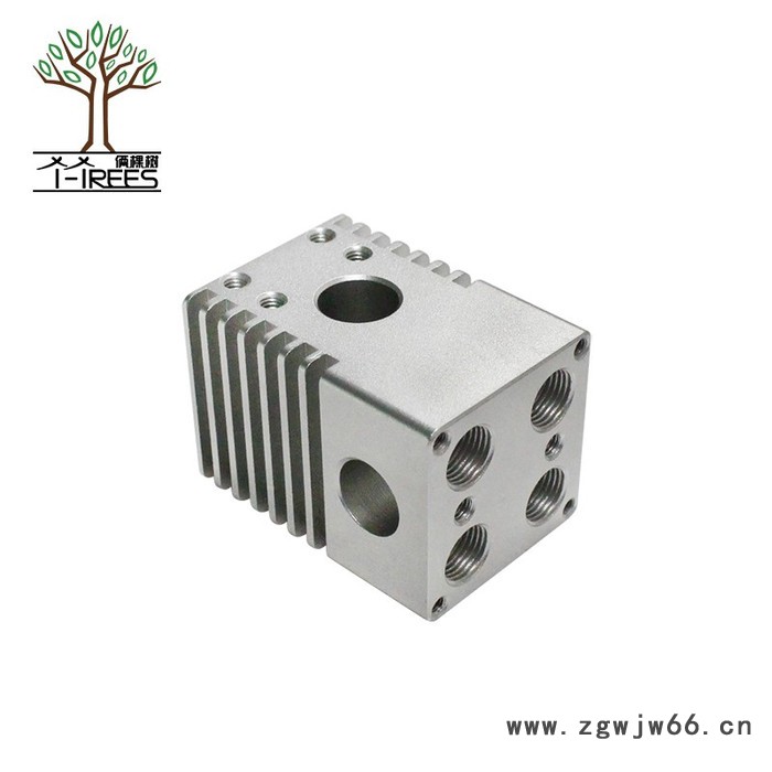 俩棵树3D打印机配件 UItimaker2 铝合金十字滑台4喷头 新款滑台白色氧化图7