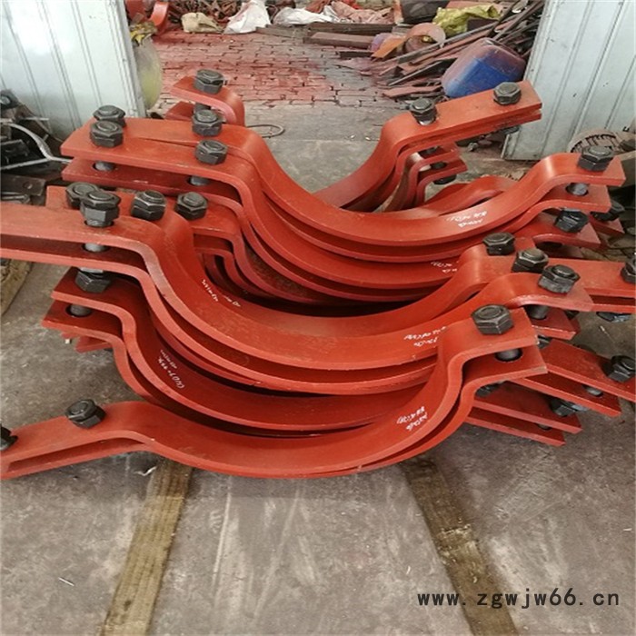 立管管夹 管夹固定支座 管道吊架支座  蒸汽管道蛭石隔热管托支吊架图7