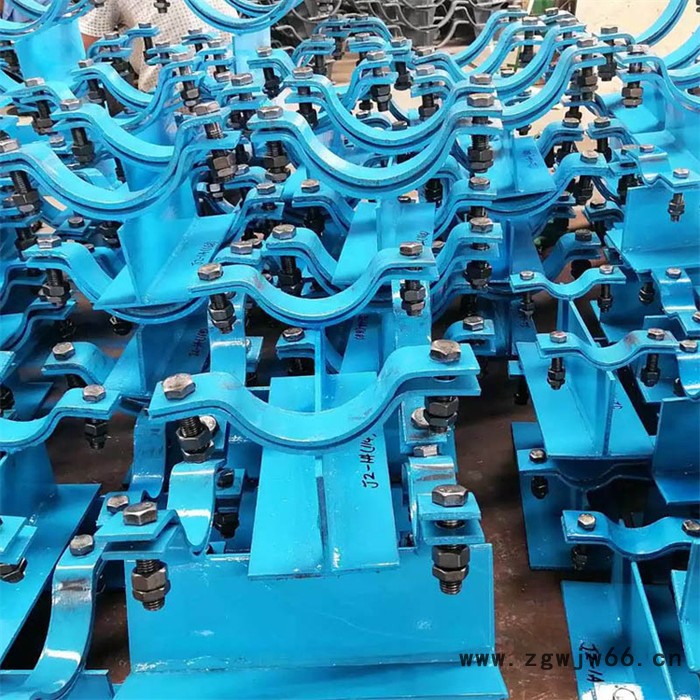 立管管夹 管夹固定支座 管道吊架支座  蒸汽管道蛭石隔热管托支吊架图2