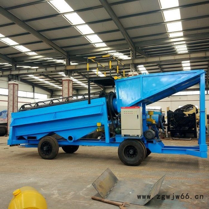 旱地抽沙淘金船 鼓动溜槽沙金提取设备 滚筒筛淘金设备 新型移动淘金机械图4