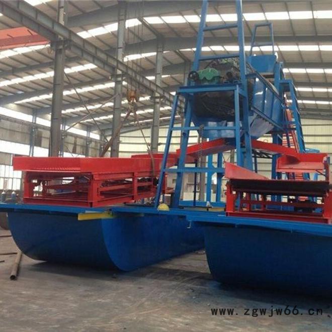 旱地抽沙淘金船 鼓动溜槽沙金提取设备 滚筒筛淘金设备 新型移动淘金机械图3