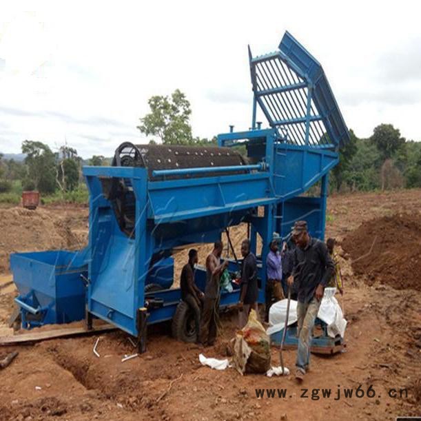 旱地抽沙淘金船 鼓动溜槽沙金提取设备 滚筒筛淘金设备 新型移动淘金机械图2