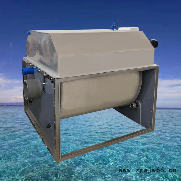 智能工厂化水产养殖滚筒过滤设备开式304不锈钢材质200立方大型微滤机（淡水）图5