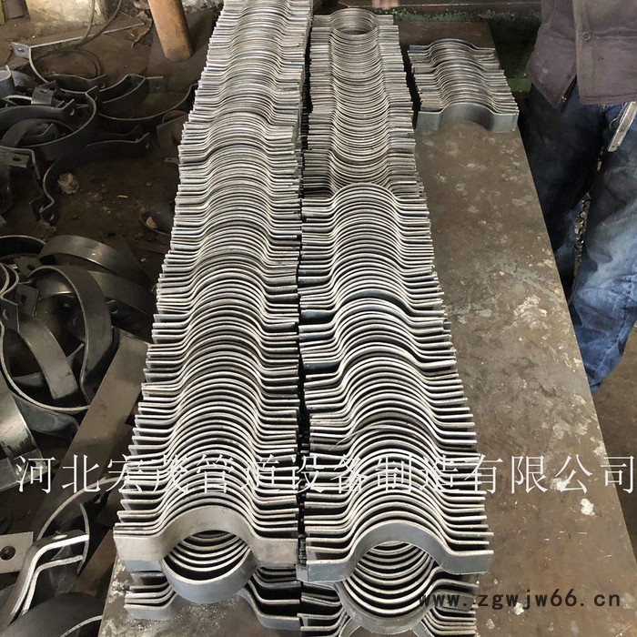 宏茂D2三孔短管夹 D3双孔短管夹 D6型管夹横担 U型管夹 镀锌管夹图2