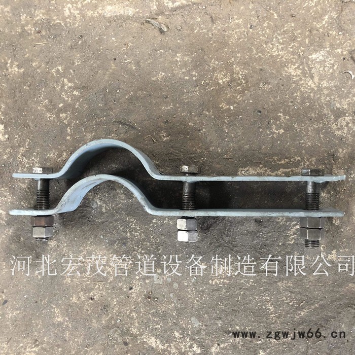宏茂D2三孔短管夹 D3双孔短管夹 D6型管夹横担 U型管夹 镀锌管夹图5