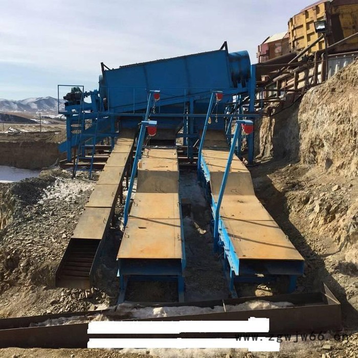 淘金船 链斗式淘金船 毛毯溜槽 尾矿离心机 滚筒筛淘金设备图7