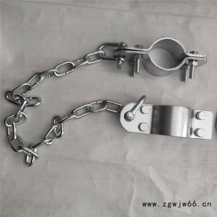 铭杰浩 1-6寸高压胶管安全链 多规格碳钢安全绳 批发石油用管夹厂家 支持定制图5