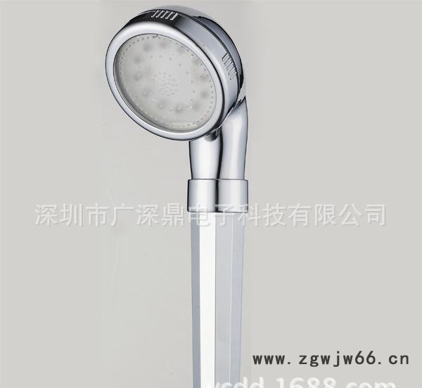 七彩发光手持花洒 彩色花洒 变色花洒喷头 SPA淋浴花洒SD图2