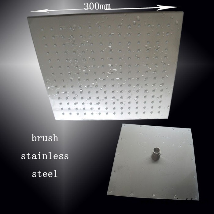 埃马克不锈钢顶喷花洒12寸方形  超薄增压大花洒淋浴喷头 酒店专用图3