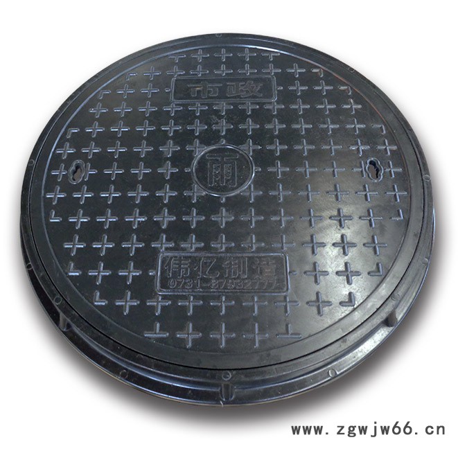 伟亿制造轻型600*40mm 树脂复合圆形井盖图3