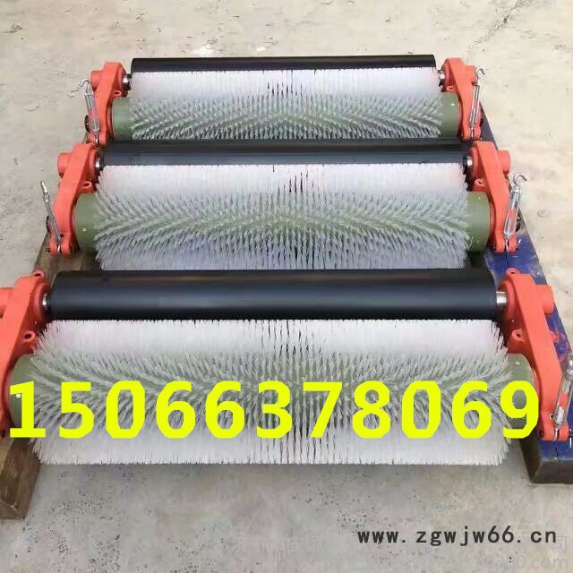 输送带滚筒清扫器  电动旋转清扫器  滚刷耐磨清扫器工厂直销图2