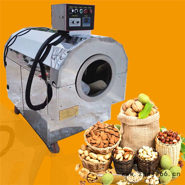 休闲食品炒货机  电磁加热炒货机  不锈钢滚筒式炒货机图4