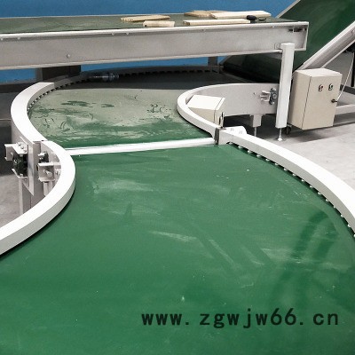 **导轮转弯机90度转弯皮带输送机流水线转弯滚筒输送带图3