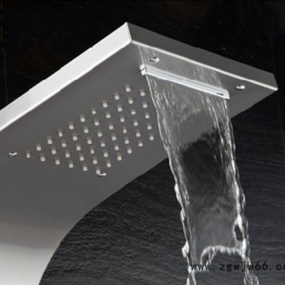 超霸 304不锈钢恒温淋浴屏沐浴屏沐浴器淋浴柱大喷头玫瑰金款