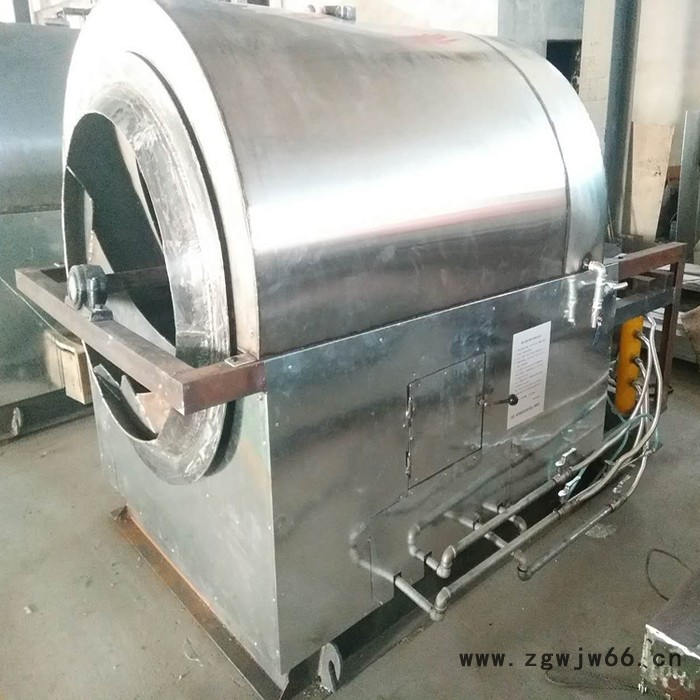 现林石磨XLSM-100小型移动滚筒炒锅 商用燃气不锈钢炒料机 全自动温控电加热炒货机图3