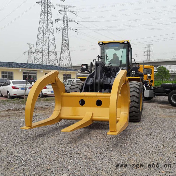 装载机改夹木器 徐工500铲车配夹子 夹木叉夹钢管夹子 定做抓木机厂家报价格图7