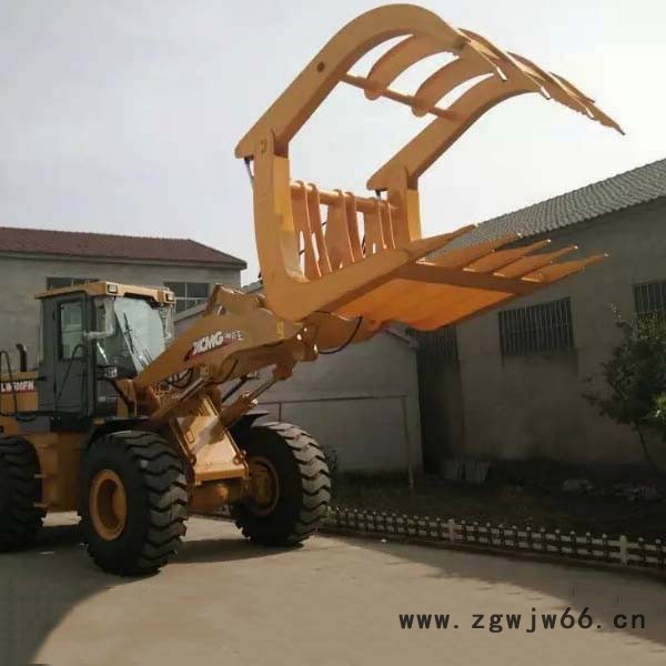 装载机改夹木器 徐工500铲车配夹子 夹木叉夹钢管夹子 定做抓木机厂家报价格图2