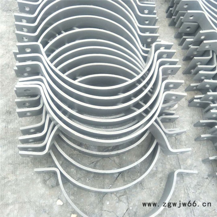 建筑结构双螺栓管夹 管箍管夹DN200 管道管夹厂家生产图3