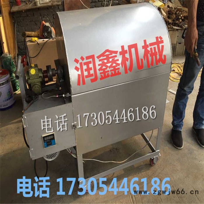 转桶式炒货机  操作简单滚筒炒货机价格  大中小型滚筒炒货机图2