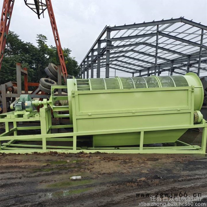 百众机械 无轴滚筒筛 砂石分离机 筛沙机 振动筛石机 筛沙机价格图6