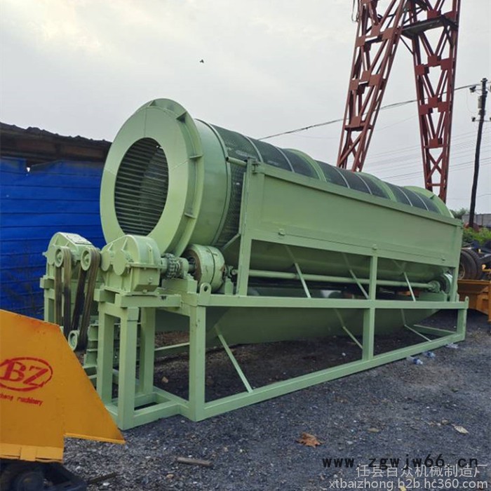 百众机械 无轴滚筒筛 砂石分离机 筛沙机 振动筛石机 筛沙机价格图4