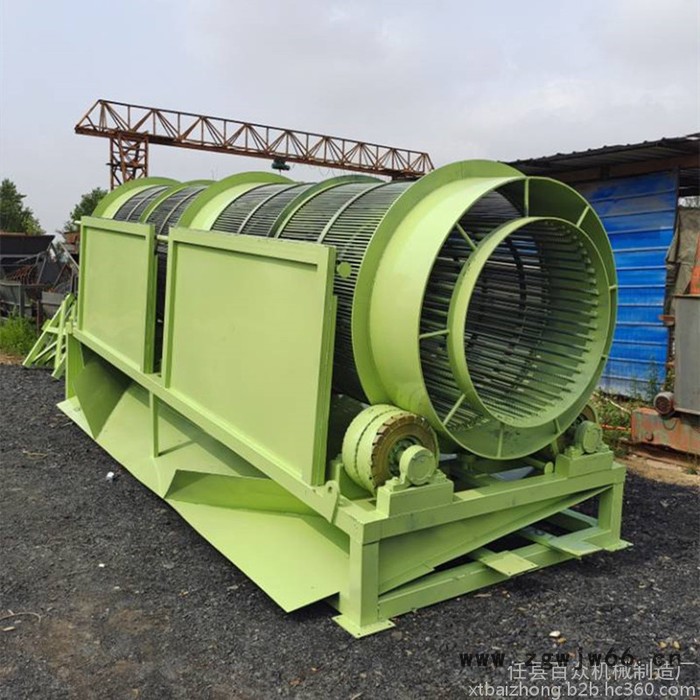 百众机械 无轴滚筒筛 砂石分离机 筛沙机 振动筛石机 筛沙机价格图2