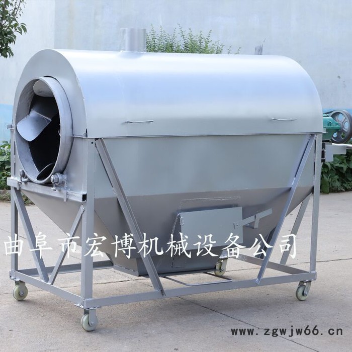 宏博 燃煤滚筒式炒料机 15型电热炒货机 燃气100斤炒货机图6