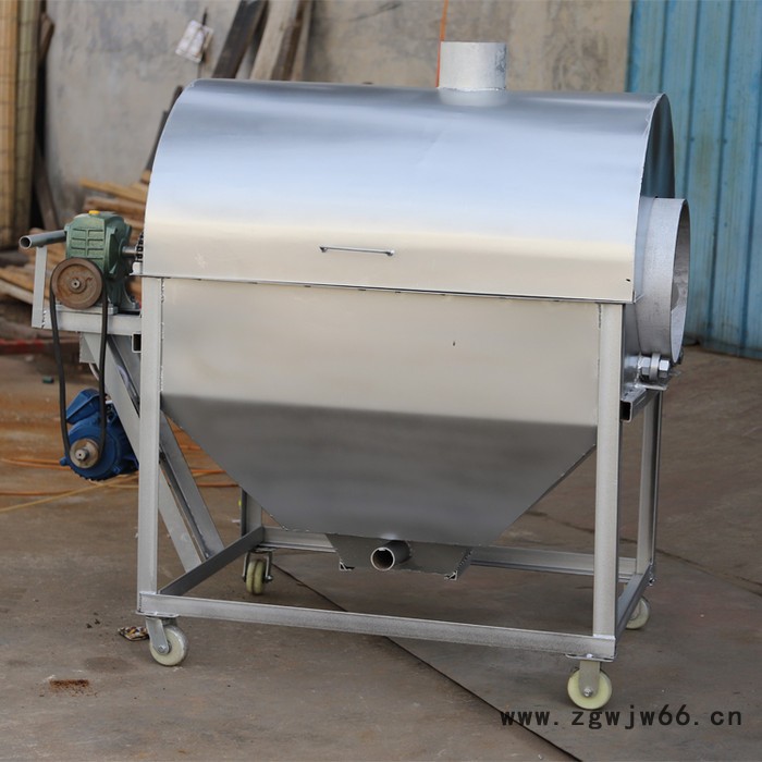 宏博 燃煤滚筒式炒料机 15型电热炒货机 燃气100斤炒货机图7