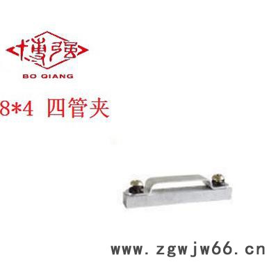 **博强牌铁管夹单管夹6*1双管夹 6*2三管夹6*3四管夹6*4四管夹启东铁管夹材料厚实做工精良图3