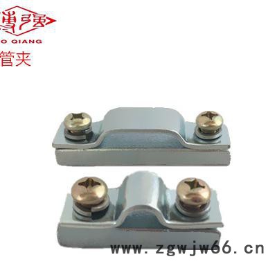 **博强牌铁管夹单管夹6*1双管夹 6*2三管夹6*3四管夹6*4四管夹启东铁管夹材料厚实做工精良图4