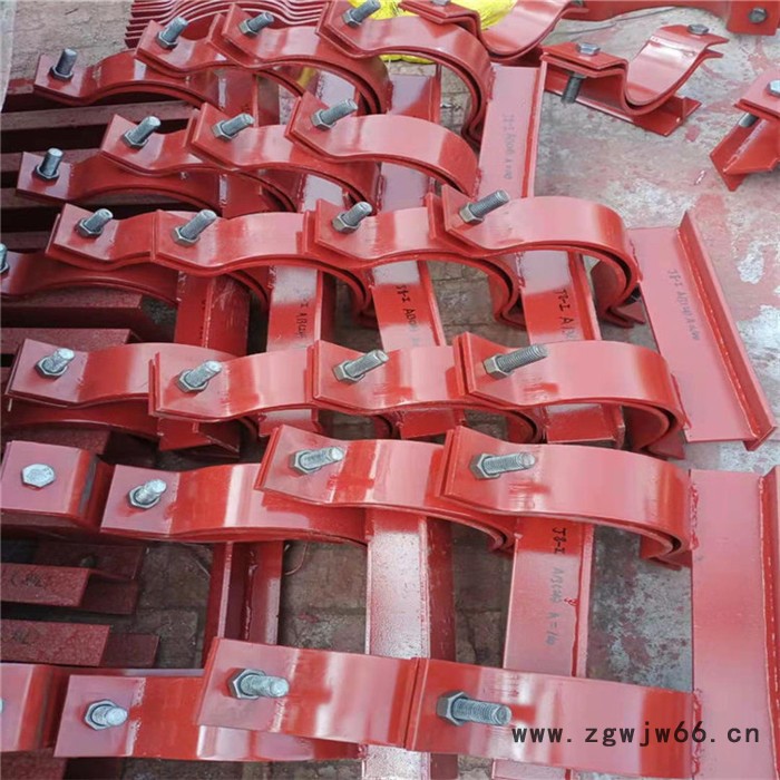 双抱箍支架 单管夹支座 抱箍支架图7