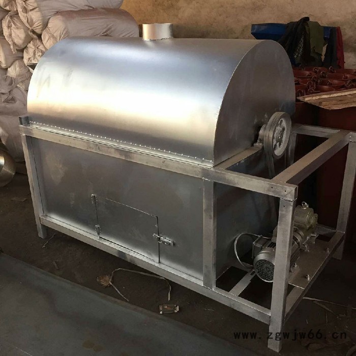 300-400斤电加热滚筒炒锅 中草药木耳食用菌炒货机 小型烘干机图3