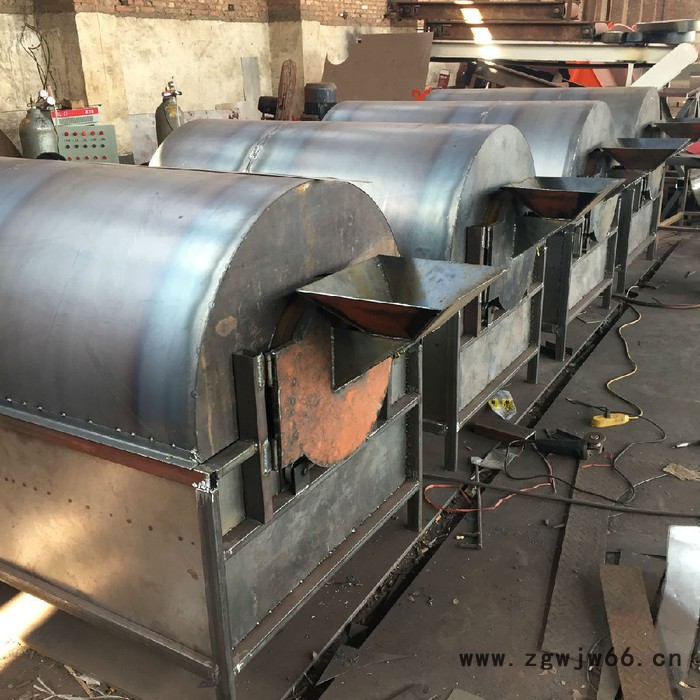 300-400斤电加热滚筒炒锅 中草药木耳食用菌炒货机 小型烘干机图6