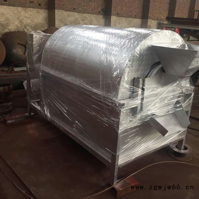 300-400斤电加热滚筒炒锅 中草药木耳食用菌炒货机 小型烘干机图2