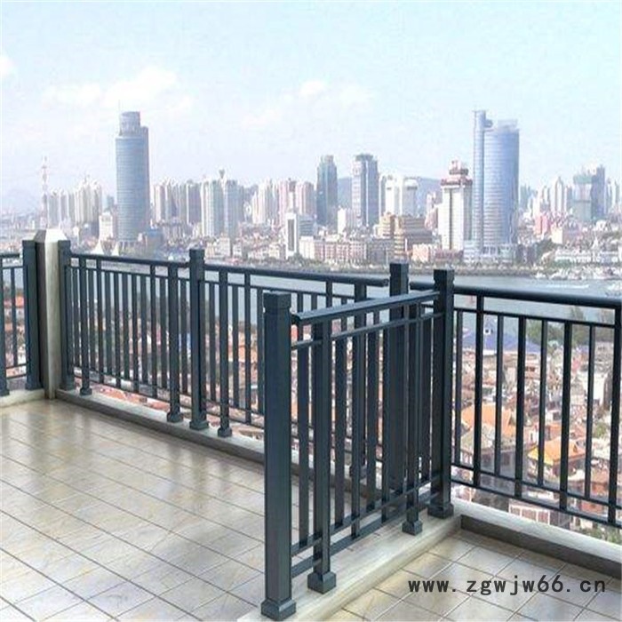 室外阳台护栏 别墅露台护栏 32凹型管夹玻璃阳台护栏图6