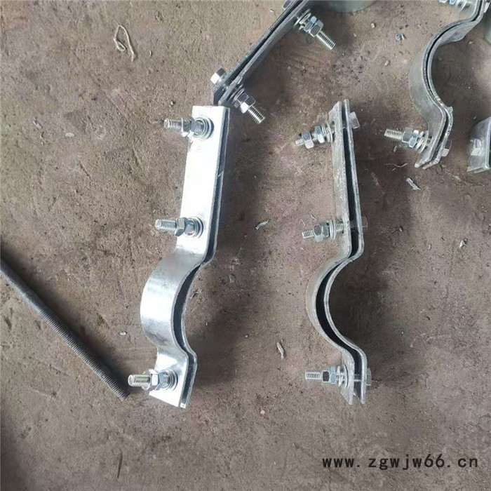 长管夹D2三孔短管夹标准型管夹志昂管道图2