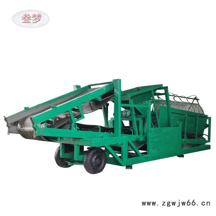 叁梦 电动滚筒筛沙机 筛砂机价格 振动筛沙机 型号齐全图3