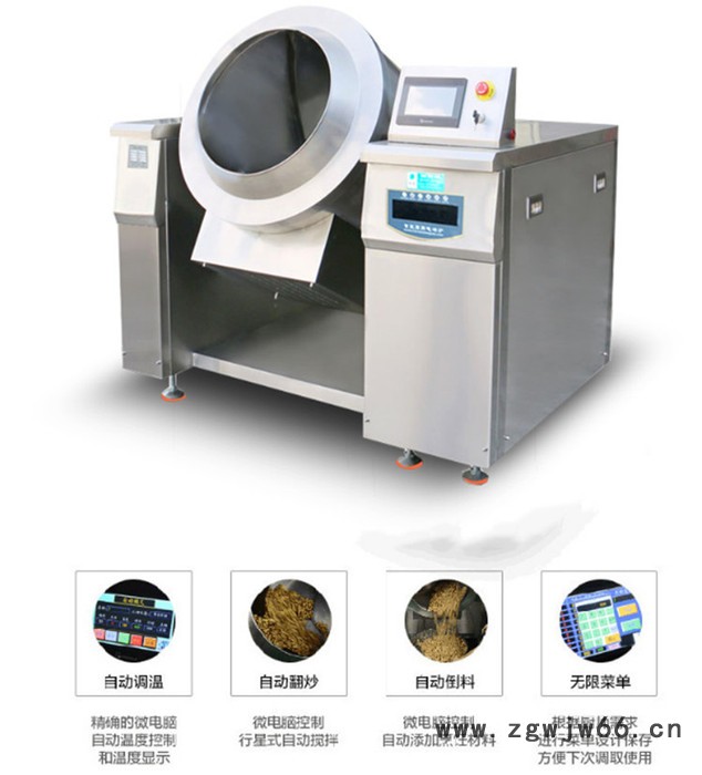 旭众XZ自动炒菜机 微电脑智能超空自动滚筒炒菜机 食堂用不锈钢炒菜机图2