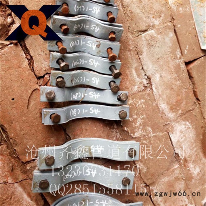 A5基准型双螺栓管夹，双孔管夹，管夹专业厂家图3