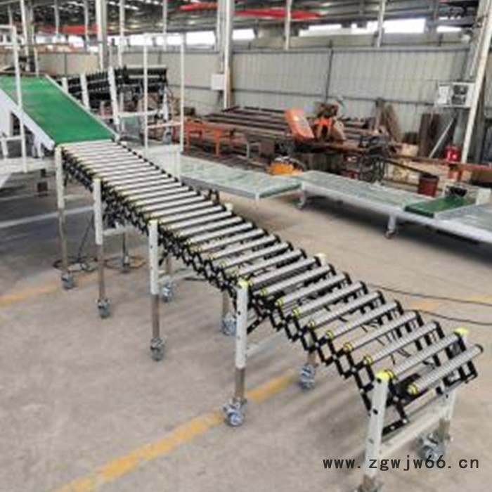 湖州灵动智能设备  辊筒辊轮伸缩输送机 FRC_P-600无动力重型伸缩滚筒线图2