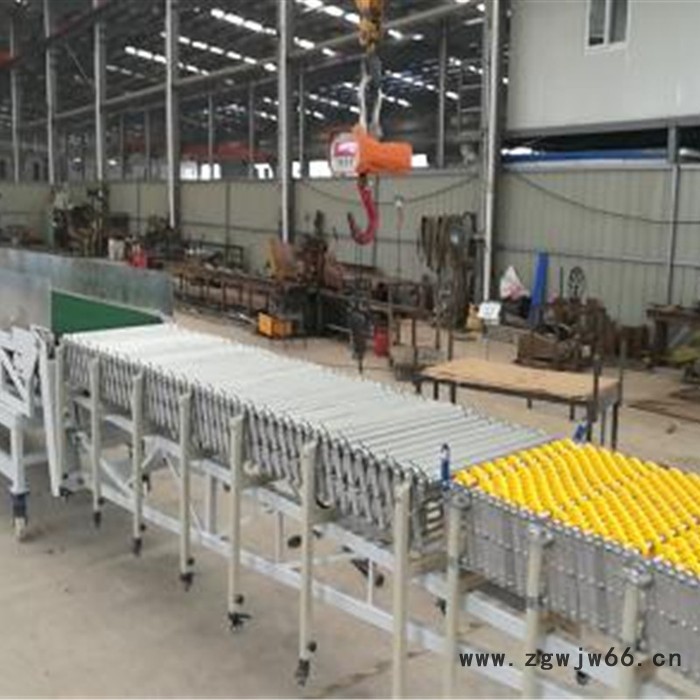 湖州灵动智能设备  辊筒辊轮伸缩输送机 FRC_P-600无动力重型伸缩滚筒线图6