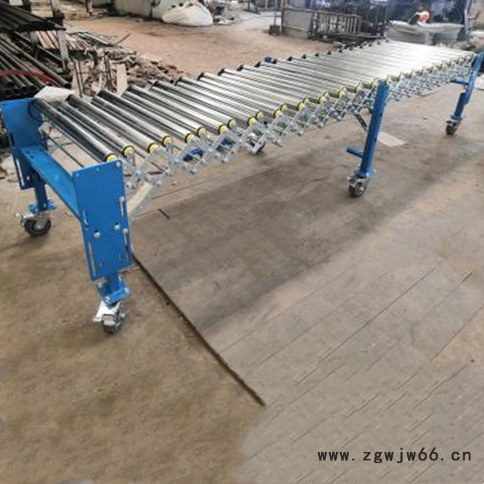 湖州灵动智能设备  辊筒辊轮伸缩输送机 FRC_P-600无动力重型伸缩滚筒线图7