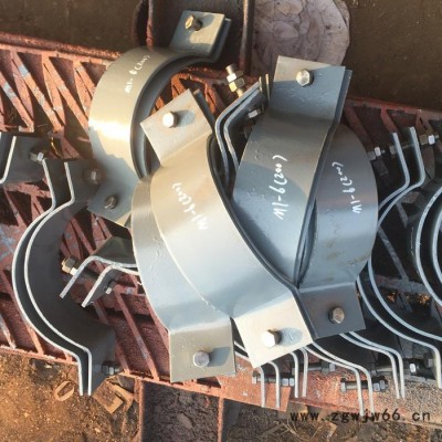 定制双孔管夹A5双螺栓管夹碳钢管夹