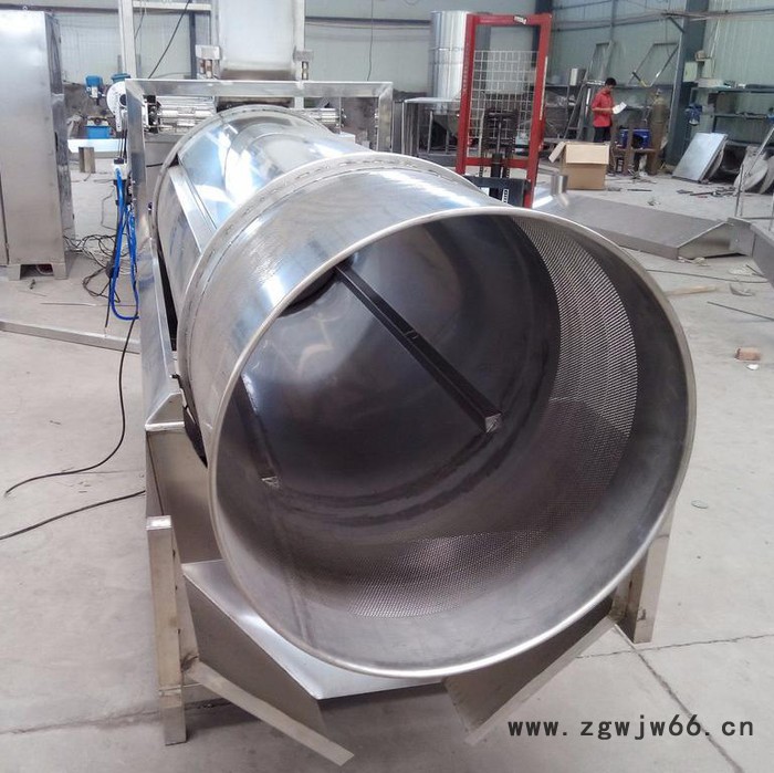 不锈钢滚筒调味机 江米条拌糖机 花生米拌料专用设备图3