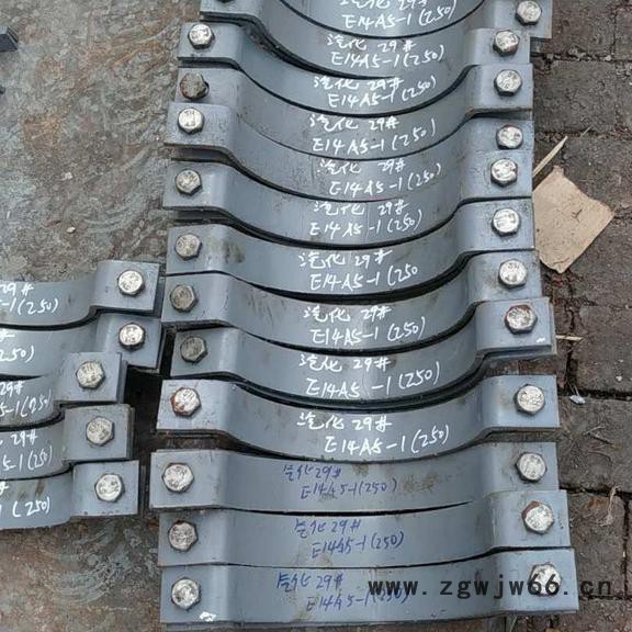 河北厂家供应D9立管管夹 双孔管夹扁钢抱箍蒸汽管道配件图2