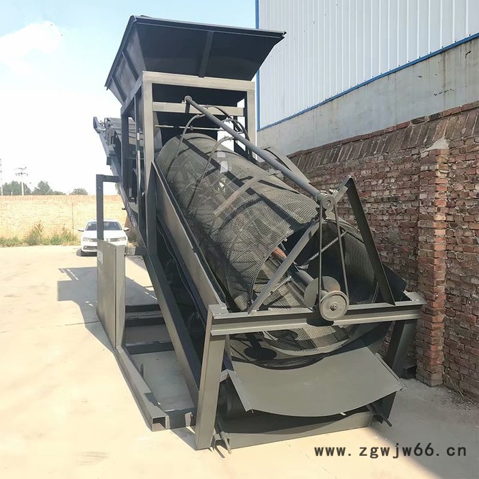 大型全自动50型滚筒筛沙一体机沙石分离洗砂设备可折叠筛沙一体机图3
