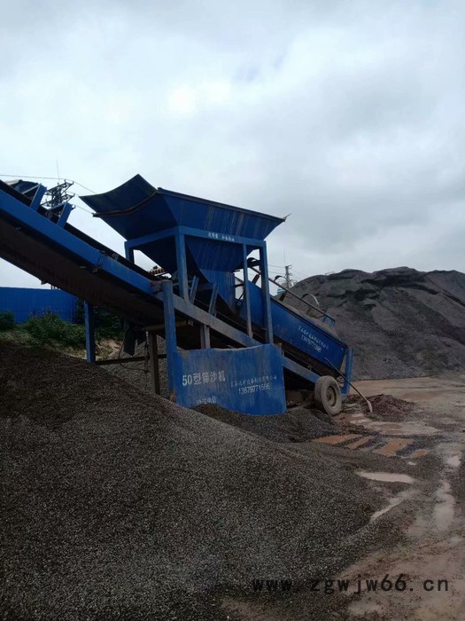 大型全自动50型滚筒筛沙一体机沙石分离洗砂设备可折叠筛沙一体机图8