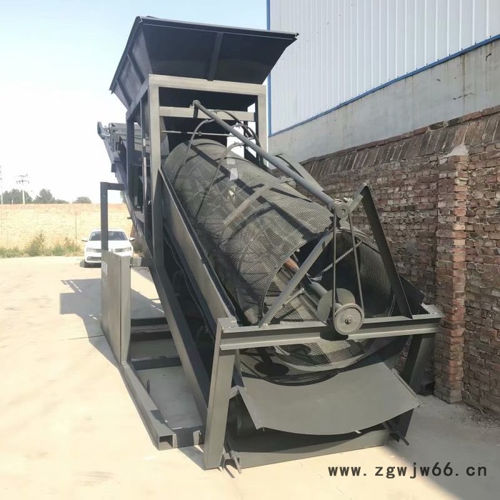 大型全自动50型滚筒筛沙一体机沙石分离洗砂设备可折叠筛沙一体机图2