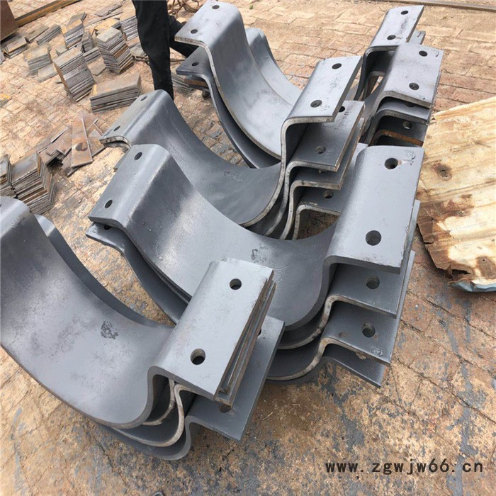 齐鑫A9-1公制管用双排螺栓管夹 高压管道管夹 减震管道管夹厂家图2